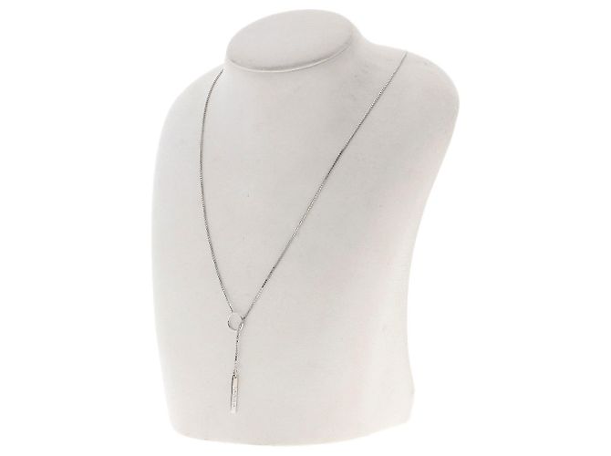 Collana Lariat Gucci in oro bianco 18K - vista 4