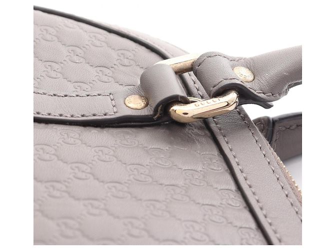 Borsa a mano Gucci Microguccissima in pelle grigia Marrone - vista 10