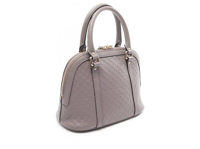 Borsa a mano Gucci Microguccissima in pelle grigia Marrone - vista 2