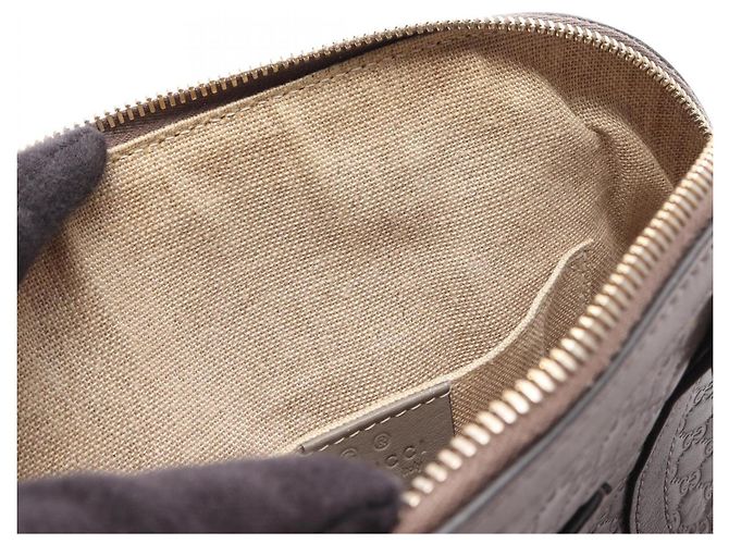 Borsa a mano Gucci Microguccissima in pelle grigia Marrone - vista 5
