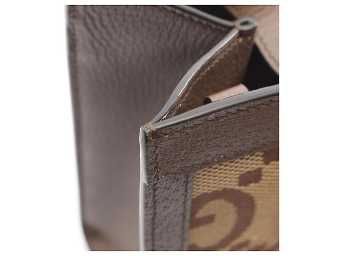 Bolso de mano 2-Way Gucci Diana Jumbo GG Castaño Beige - vista 5