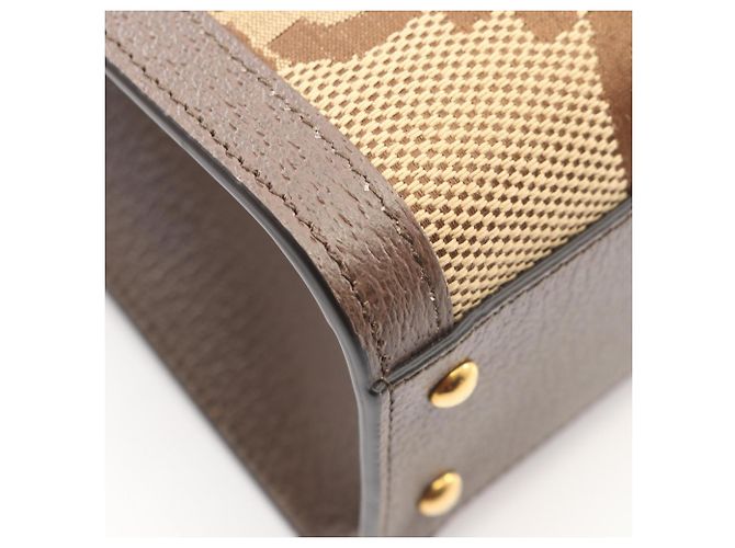 Bolso de mano 2-Way Gucci Diana Jumbo GG Castaño Beige - vista 6