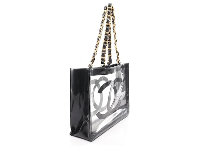 Borsa Tote Chanel Coco Mark Nero - vista 2