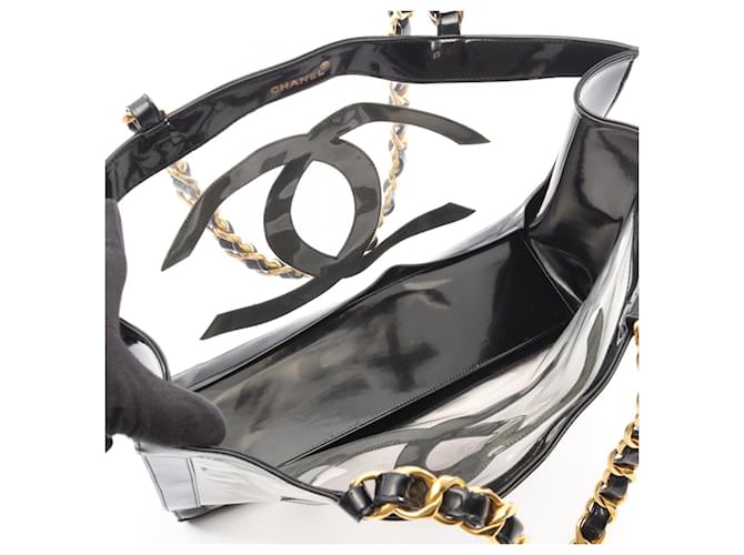 Borsa Tote Chanel Coco Mark Nero - vista 3