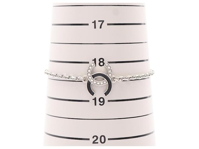 Bracciale con ciondolo Chanel Coco Mark Nero Argento - vista 5