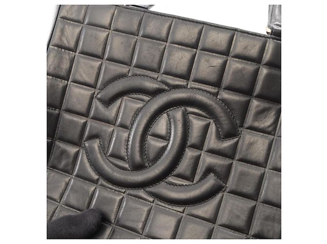 Chanel Chocolate Bar Tote Bag Black - view 13