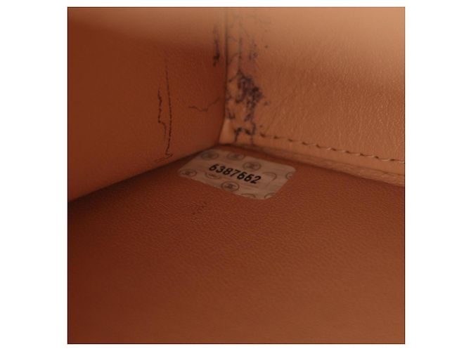 Borsa a tracolla Chanel Large Matelassé in pelle d'agnello rosa - vista 5
