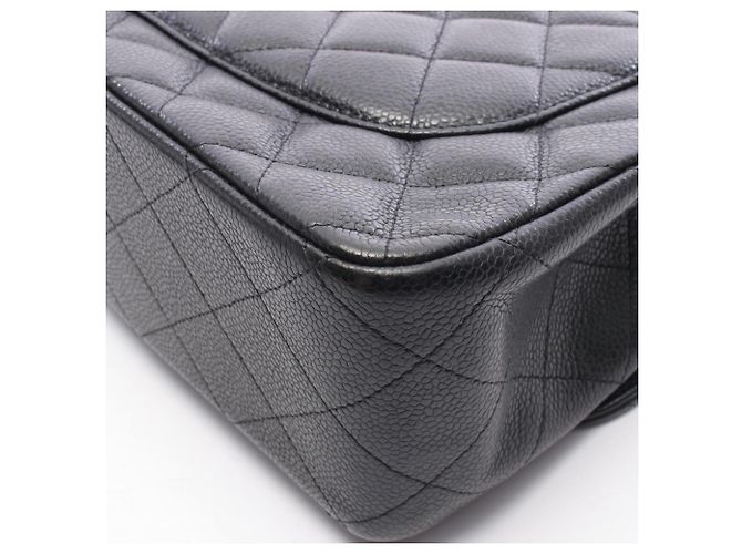 Chanel Large Matelassé Classic Double Flap Schultertasche Schwarz - Ansicht 8