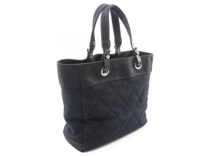 Borsa Tote Chanel Paris Biarritz MM Nero - vista 2