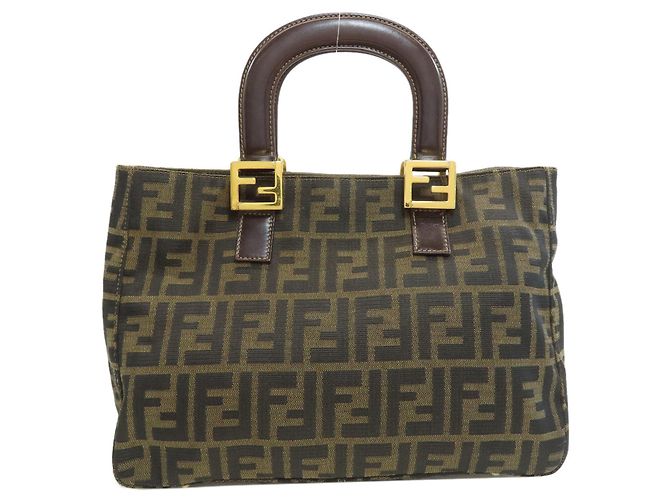 Fendi Zucca Pattern Handtasche Braun - Ansicht 2