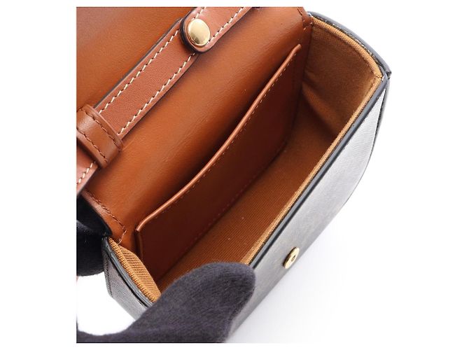 Céline Celine Mini Claude Triomphe Schultertasche Braun Schwarz - Ansicht 3
