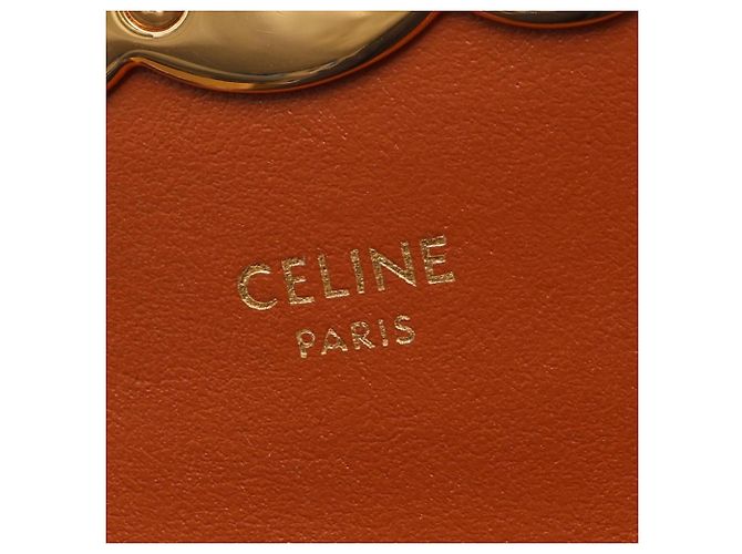 Céline Celine Mini Claude Triomphe Schultertasche Braun Schwarz - Ansicht 4
