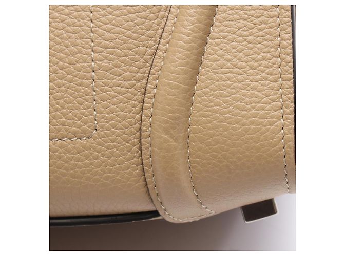 Céline Borsa a mano Celine Luggage Micro Shopper Beige - vista 6