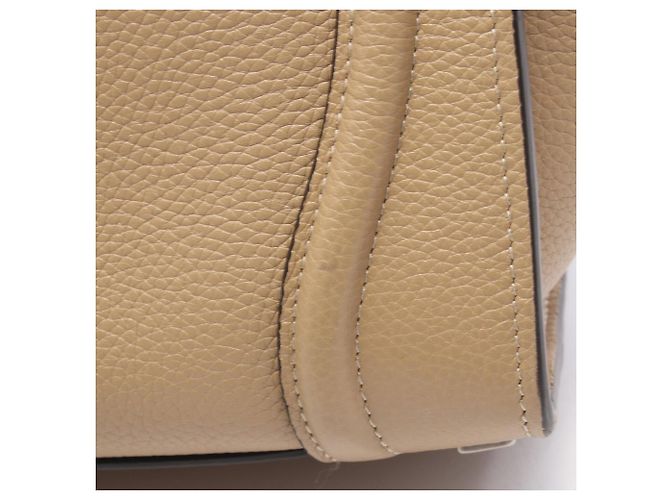 Céline Borsa a mano Celine Luggage Micro Shopper Beige - vista 9