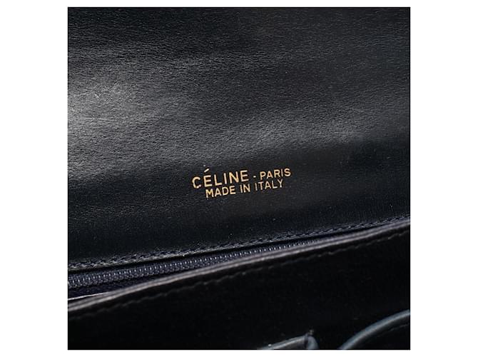 Céline Borsa a tracolla Celine C Macadam Carriage Hardware Marrone Blu navy - vista 4
