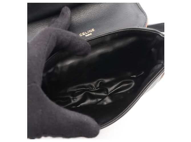 Céline Borsa a tracolla Celine in pelle nera Nero - vista 3