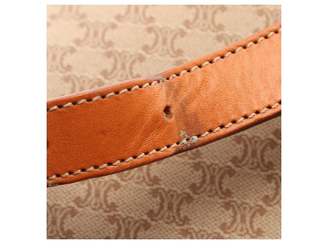 Céline Celine Macadam Schultertasche mit Kordelzug Braun Beige - Ansicht 14