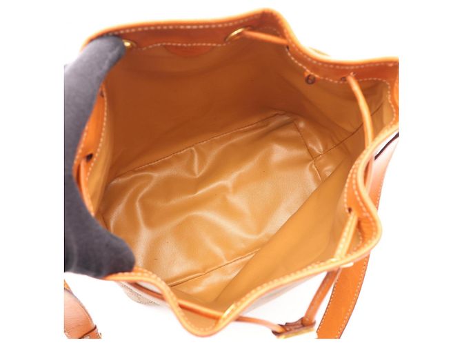 Céline Celine Macadam Schultertasche mit Kordelzug Braun Beige - Ansicht 3