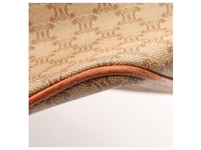 Céline Celine Macadam Schultertasche mit Kordelzug Braun Beige - Ansicht 6