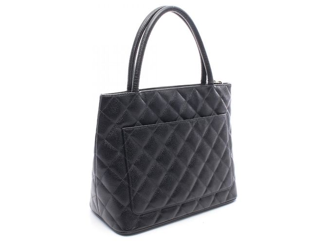 Borsa Tote Chanel Reissue in pelle di vitello martellata nera Nero - vista 2