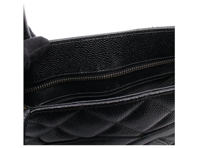 Borsa Tote Chanel Reissue in pelle di vitello martellata nera Nero - vista 7