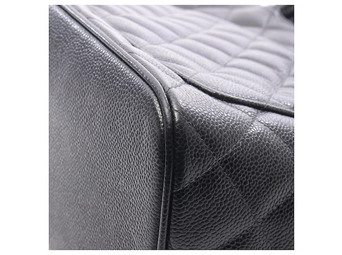 Borsa Tote Chanel Reissue in pelle di vitello martellata nera Nero - vista 9