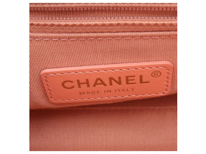 Borsa a spalla Chanel Matelassé Logo Rosa - vista 4