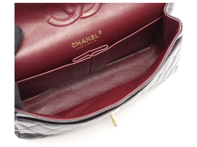 Borsa a tracolla Chanel Matelassé Double Flap Nero - vista 3