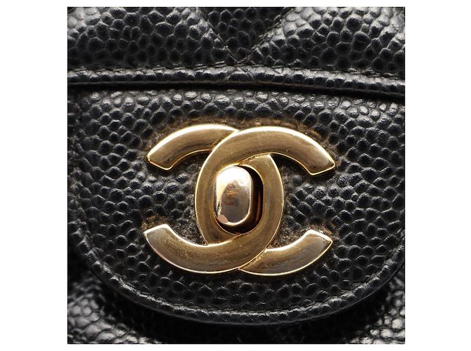 Borsa a tracolla Chanel Matelassé Double Flap Nero - vista 6