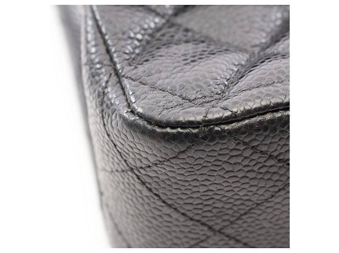 Borsa a tracolla Chanel Matelassé Double Flap Nero - vista 7