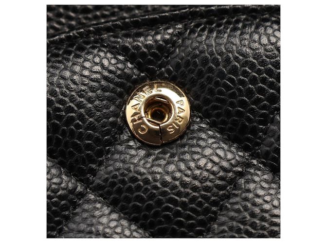 Borsa a tracolla Chanel Matelassé Double Flap Nero - vista 9