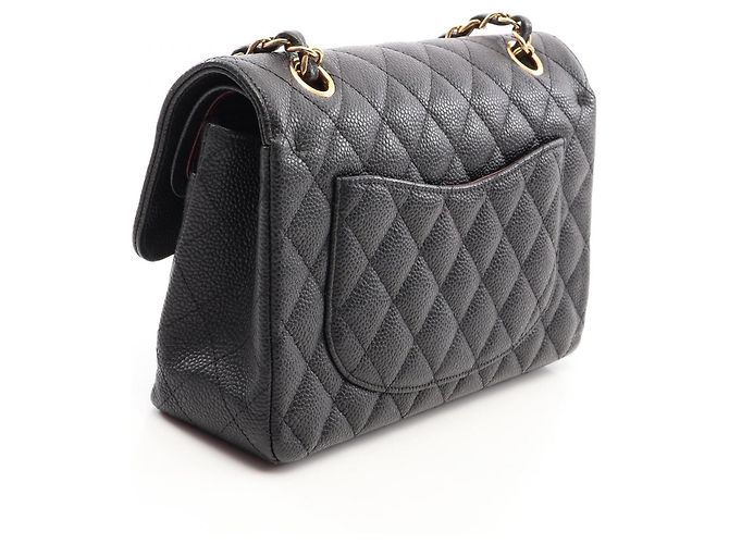 Borsa a tracolla Chanel Matelassé Double Flap Nero - vista 2
