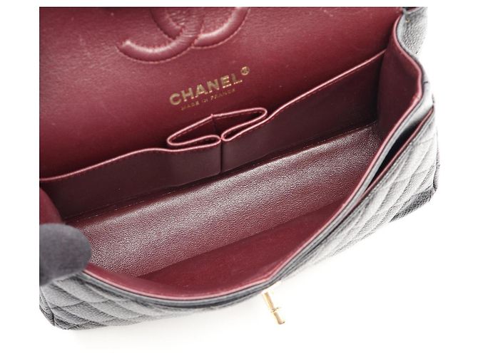 Borsa a tracolla Chanel Matelassé Double Flap Nero - vista 3