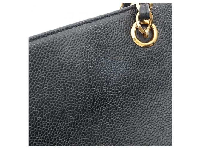 Borsa a mano Chanel in tela blu navy - vista 8