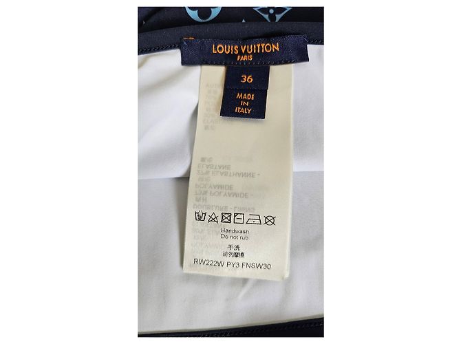 Conjunto de bikini Louis Vuitton Monogram Azul Azul oscuro - vista 5