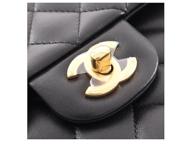 Borsa a tracolla Chanel Matelassé Double Flap Nero - vista 7