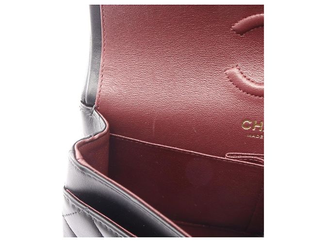 Borsa a tracolla Chanel Matelassé Double Flap Nero - vista 9