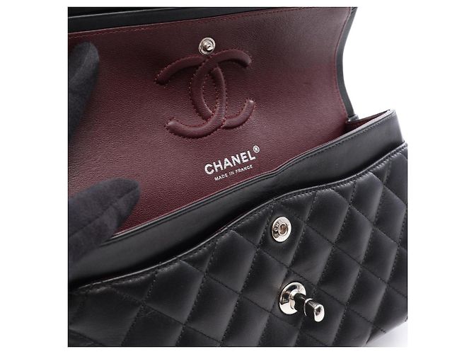 Borsa a tracolla Chanel Matelassé Double Flap Nero - vista 8