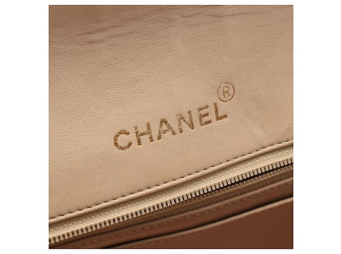 Borsa Chanel Matelassé Diana Flap Beige - vista 4