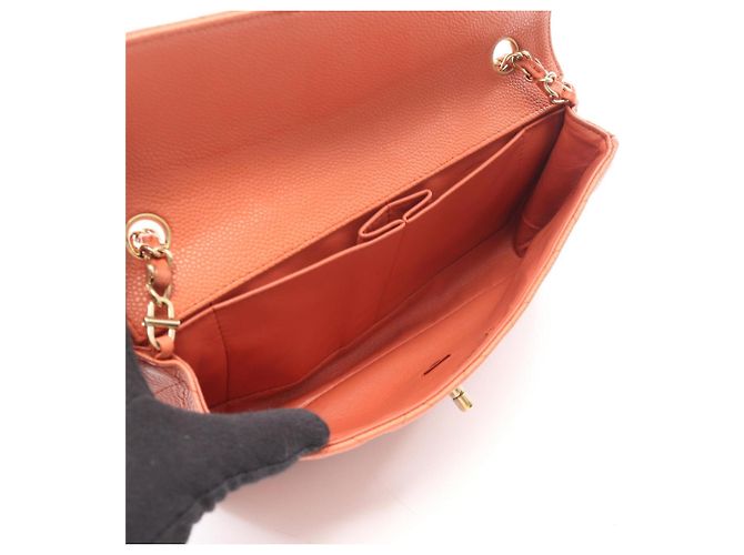Timeless Borsa a tracolla Chanel Matelassé East West Arancione - vista 3