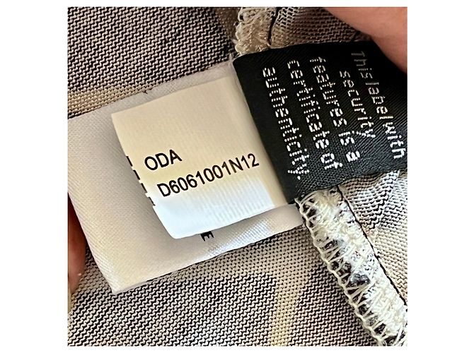Diane von Furstenberg Vestido de Seda Geométrico ODA Negro Blanco Naranja - vista 7
