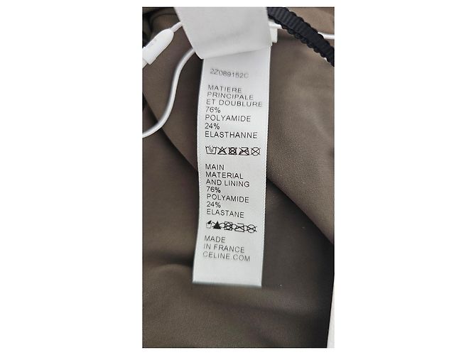 Céline Celine Triomphe Einteiler-Badeanzug in Olive Braun - Ansicht 5