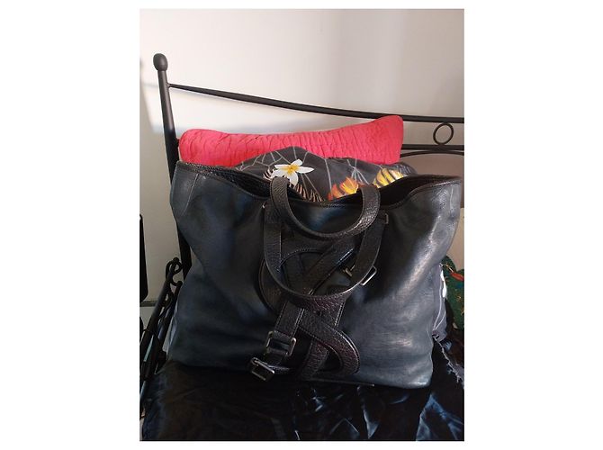 Yves Saint Laurent Handtasche Marineblau - Ansicht 3