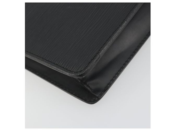 LOUIS VUITTON Epi Pochette Homme Clutch Bag Black M52522 LV Auth 194352 - vista 14