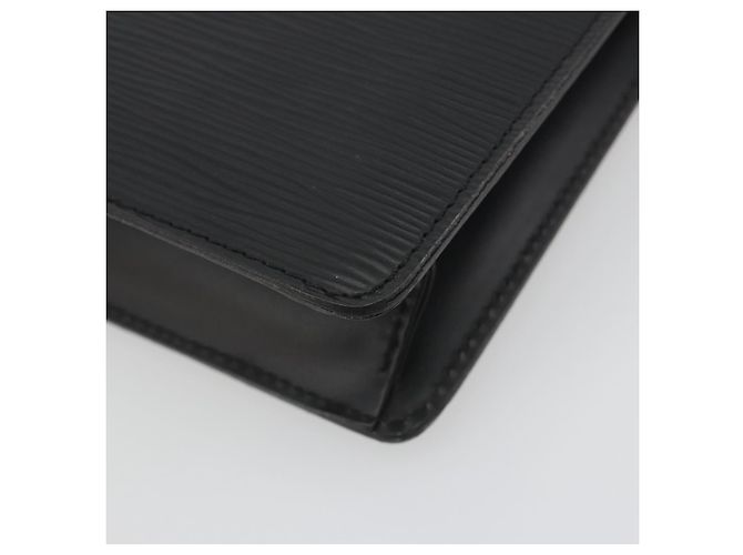 LOUIS VUITTON Epi Pochette Homme Clutch Bag Black M52522 LV Auth 194352 - vista 15