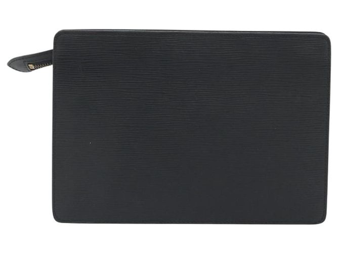 LOUIS VUITTON Epi Pochette Homme Clutch Bag Black M52522 LV Auth 194352 - vista 2