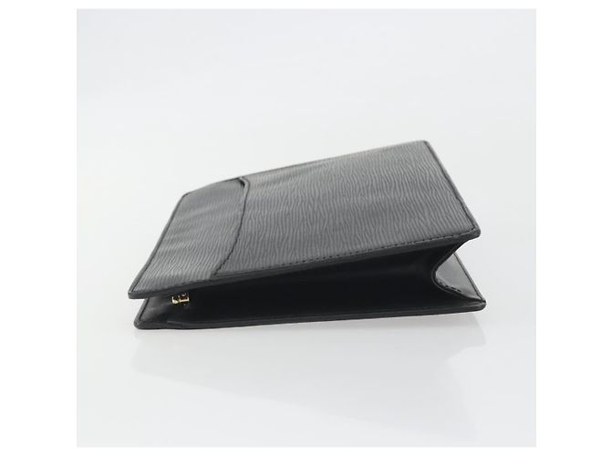 LOUIS VUITTON Epi Pochette Homme Clutch Bag Black M52522 LV Auth 194352 - vista 4