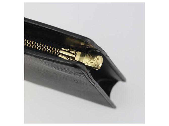 LOUIS VUITTON Epi Pochette Homme Clutch Bag Black M52522 LV Auth 194352 - vista 8