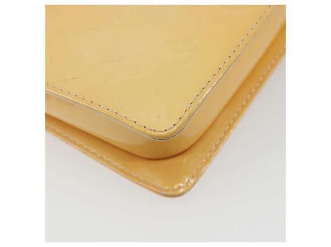 LOUIS VUITTON Monogram Vernis Motto Pouch Marshmallow Pink M91312 LV Auth 196217 - vista 17