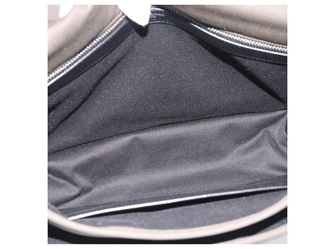 Borsa a tracolla SAINT LAURENT Canvas Khaki Silver 757146 Auth 196092 Argento Cachi - vista 11